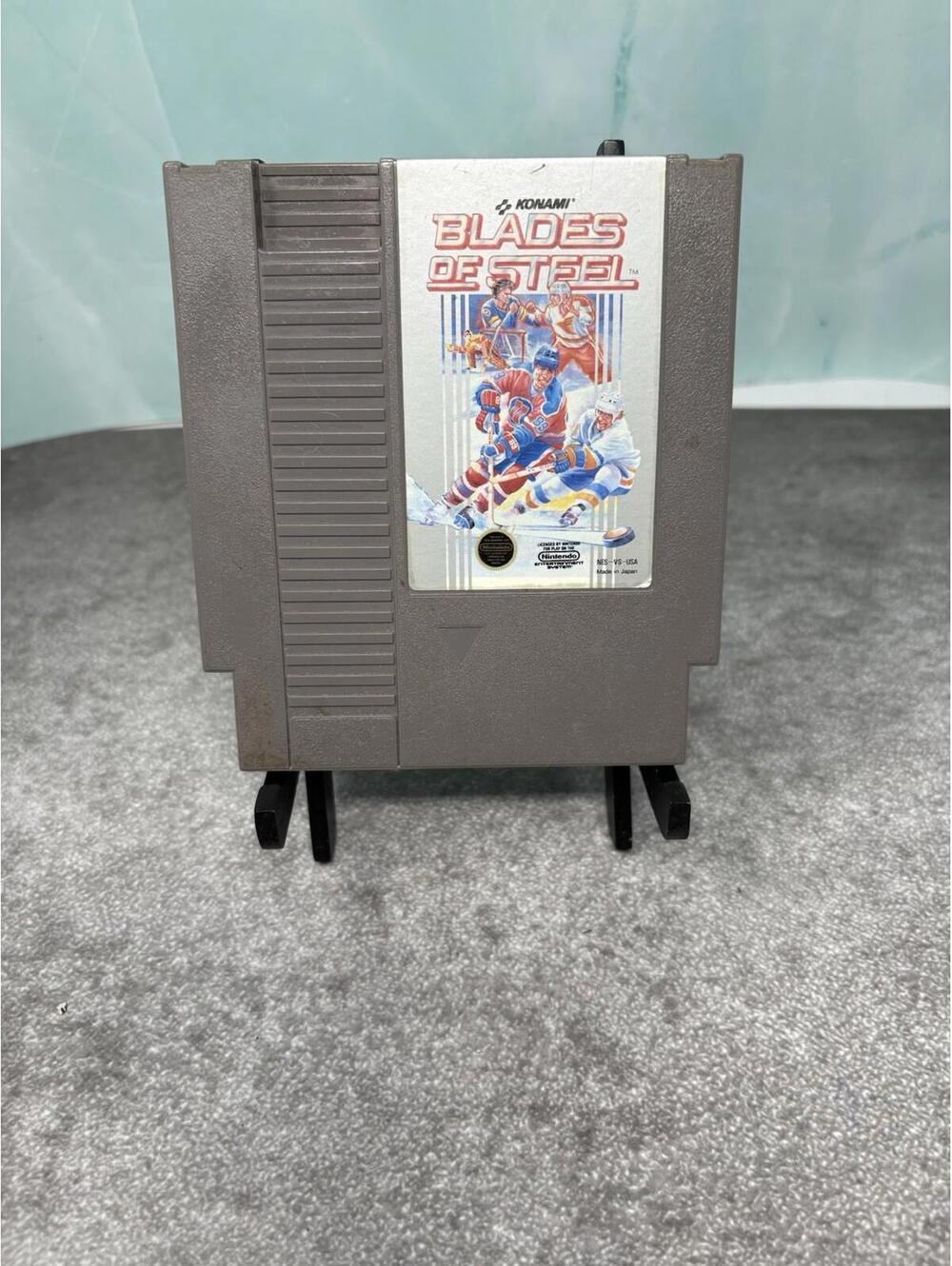 Blades of Steel NES Nintendo Cartridge 1988 Konami Ice Hockey Tested Authentic
